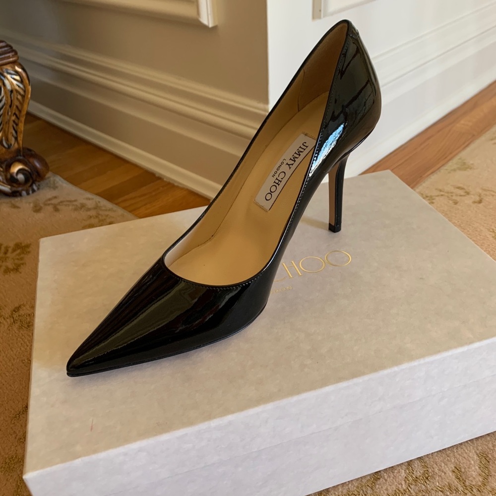 Jimmy Choo Black Patent Leather Pump